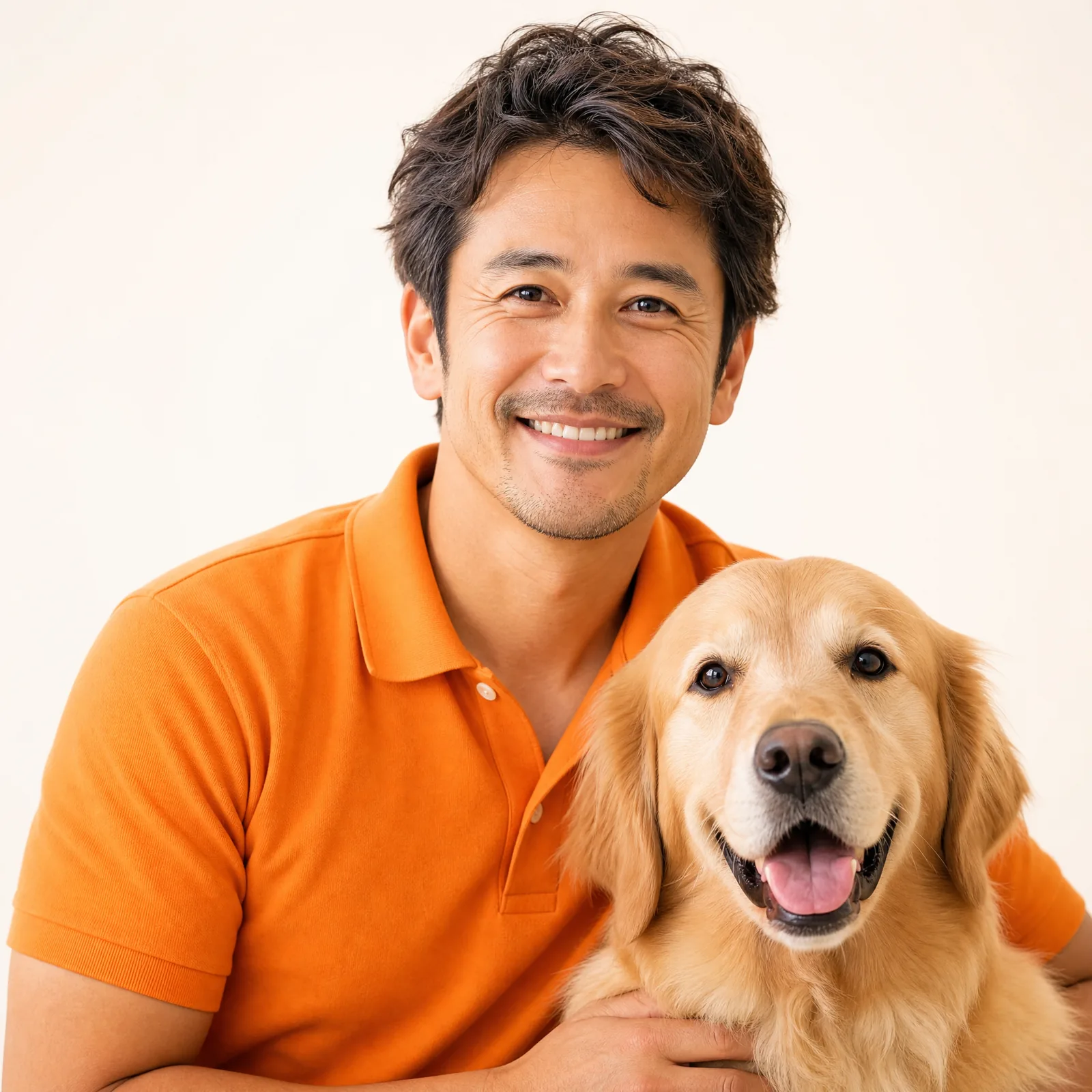 身穿橙色polo衫的金牌男训练师头像